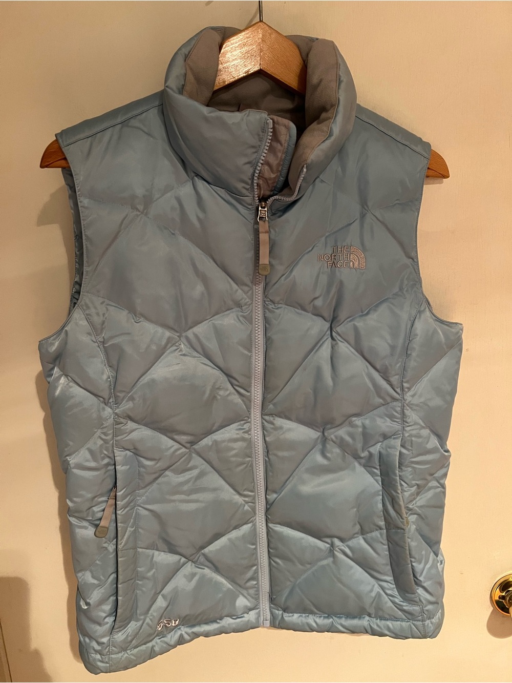 The North Face Women's Pale Blue Quilted Down Vest